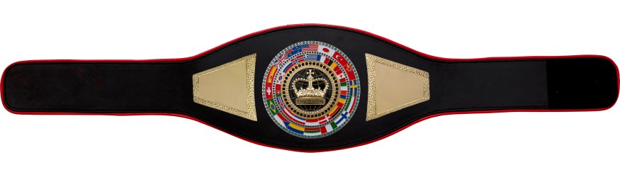 CHAMPIONSHIP BELT PROFLAG2/FLAG/G/BLKCRWN - VARIETY OF LEATHER COLOURS AVAILABLE CHAMPIONSHIP BELT PROFLAG2/FLAG/G/BLKCRWN - VARIETY OF LEATHER COLOURS AVAILABLE